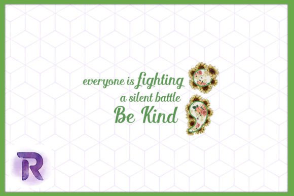Be Kind Floral Semi Colon Mental Health