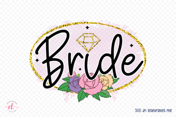 Bride PNG Wedding Sublimation Design