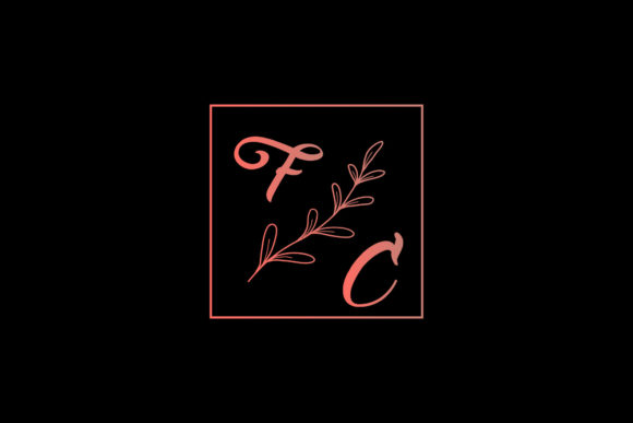 Floral Monogram Emblem Beauty