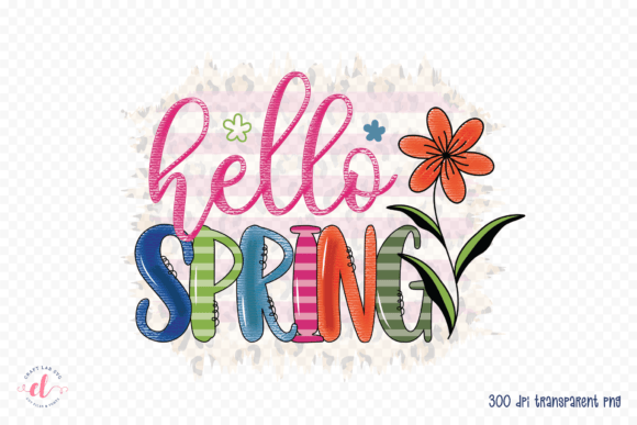 Hello Spring PNG, Spring Sublimation PNG