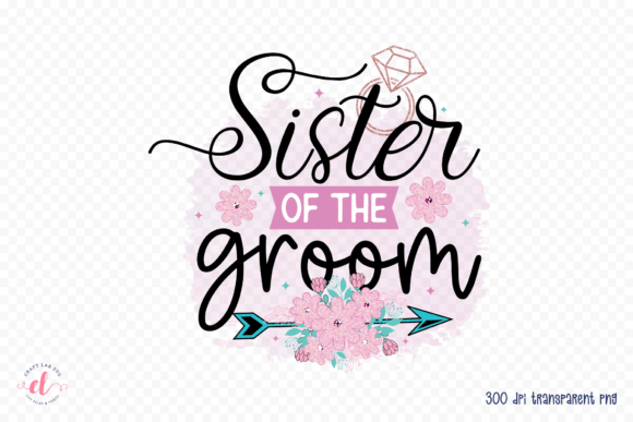 Sister of the Groom PNG Wedding PNG