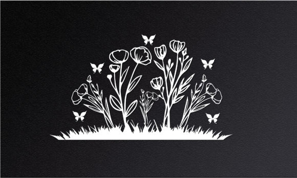 Small Garden Floral Wall Art Design