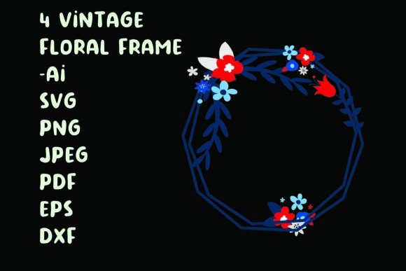 Vintage Floral Frame