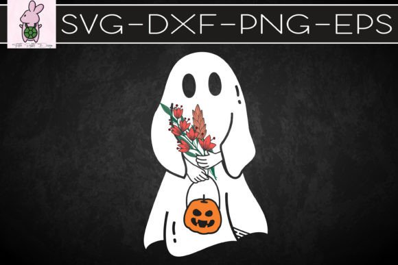 Vintage Floral Ghost Halloween